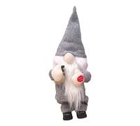 Accessoires de maison de poupée miniature Père Noël Poupées chantant des chansons anglaises Les jouets pour enfants sont et beaux vêtements de poupée 43 cm (gris, 32 x 19 x 14 cm)