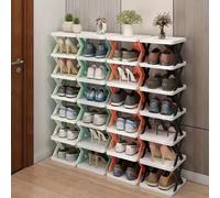 Accessoires de maison Étagères à chaussures verticales à cinq et six niveaux, convenant aux entrées, aux armoires, aux couloirs, aux salles de bains et aux dortoirs, offrant à la fois des fonctions de