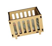 Accessoires de Maisons de poupée Miniatures à l ' échelle 1: 12, lit de Berceau de poupée en Bois pour Jeu créatif et décoration de la Maison, Ensemble de literie de poupée pour Berceau