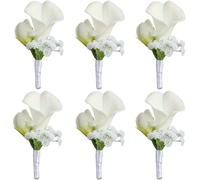 Accessoires de mariage Bouquet de mariée Bouquet de demoiselle d'honneur Bouquet de fleurs for le poignet Bouquet de fleurs for le banquet Bouquet de fleurs for la main Bouquet de lys calla artificiel