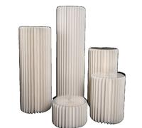 Accessoires de mariage, cylindre pliant, colonne romaine, vert armée