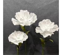 Accessoires de Mariage en Mousse, 40/50/70 Cm, Fleurs en Mousse, aménagement de scène, Fleur de Plomb, Affichage de fenêtre Artificielle, décoration de Jardin de Maison(White)