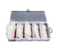 Accessoires de matériel hameçon Triple à Plumes pour Spinner | Hameçons triples à plumes, 50 pièces, barbelés, forte traction, accessoires de pêche pour Spinner, manivelle,