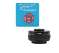 Accessoires de microscope 1080p 4K 2K 48MP 55MP HDMI USB Caméra vidéo numérique Loupe + adaptateur d'objectif 0,5X 0,35X C pour microscope trinoculaire stéréo Durabilité et performance fiable (55 MP