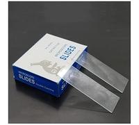 Accessoires de microscope 50 pièces Microscope biologique simple concave ou double toboggan en verre concave, pour laboratoire réutilisable durabilité et performance fiable (double concave)