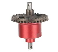 Accessoires de Mise à Niveau en Alliage d'aluminium et d'acier à engrenage différentiel RC pour Traxxas Slash 4X4 HQ727 1/10 RC Car Système de Transmission de Puissance Durable (Rouge)