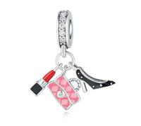 Accessoires de mode pendentif ensemble breloque, accessoire de bracelet à breloques en argent sterling 925, compatible avec le collier de bracelet pandora