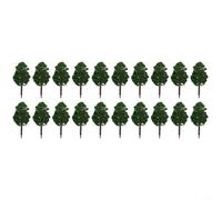 Accessoires de modélisme 20 pièces arbres feuillus 7 cm vert réaliste pour architecture paysage modèle table terrain projets