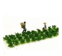 Accessoires de modélisme architectural - Mélange de fleurs sauvages statiques pour touffes dans des formes irrégulières uniques (arbuste d'herbe profonde)