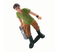 Accessoires de modélisme ferroviaire - Figurines de berger en PVC peintes pour HO N Scale Farm Layouts Diorama Street Scene et plate-forme (ZQ710)