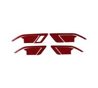 Accessoires De Modification Intérieure Voiture, Poignée Porte, Décor Bol, Autocollant Couverture Pour Golf 8 2020 - 2023 anti-poussière(Red a LHD)