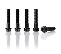 Accessoires De Modification Moto, 1 Jeu Vis Boulons Roue En Titane Pour Scooter, 5 Pièces Hexagonales Pour GTS300 GTV300 GTS 300(Noir)