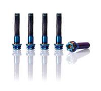 Accessoires De Modification Moto, 1 Jeu Vis Boulons Roue En Titane Pour Scooter, 5 Pièces Hexagonales Pour GTS300 GTV300 GTS 300 Vélos rue(Blu)