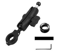 Accessoires de Montage à RAM GPS, Bras à Double Prise de 9cm + 25 mm/1" à 17 mm Base de Montage sur Boule + Support de Serrage pour Guidon avec Adaptateur de Boule 1", pour Diamètre 2,2-2,5-3,2 cm