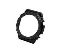 Accessoires de montre adaptés for Casio G-SHOCK GA-2100, bracelet en acier inoxydable, lunette en métal GA2100 GA2110 GA-B2100, bracelet de montre for hommes réaménagé(Single case Black)