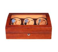 Accessoires de Montre Automatique Boîte de l'enrouleur de Montre 5 Modes de Rotation Moteur Silencieux avec Coque en Bois 6 + 7 Montres Boîte d'affichage de Rangement Petite Surprise