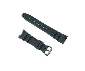 Accessoires de montre bracelet en résine boucle ardillon for hommes for Casio SGW-100 sports de plein air bracelet en caoutchouc étanche bracelet de montre for femmes(Black black buckle)
