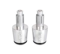 Accessoires De Moto 7/8 "22MM Poignées De Guidon Poignées De Guidon Capuchon Pour Ducati Diavel 2010 2011 2012 2013 2014-2018(Silver - Black)