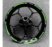 Accessoires De Moto Bandes Réfléchissantes Bord Jante Autocollants Roue Réfléchissants pour Kawasaki Z300 Z 300(Style 11)