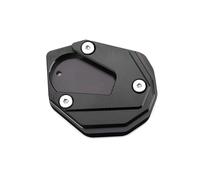 Accessoires De Moto CNC Plaque Agrandie Support Latéral Support De Pied pour Kawasaki ER-6F ER-6N 2012-2016 ER6F ER6N(Noir)