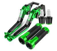 Accessoires De Moto Leviers De Frein Et D'embrayage Boutons Poignées De Guidon Pour ER6N ER-6N ER 6N 2004 2006 2007 2008(Green Black Green)