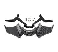 Accessoires de Moto pour MT07 pour MT-07 SP pour MT 07 2021-2024 Moto Sport Downforce Naked Becquets Avant Déflecteur D'aile Aérodynamique Carénage De Moto(Look de Fibre de Carbone)