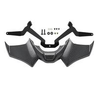 Accessoires de Moto pour MT07 pour MT-07 SP pour MT 07 2021-2024 Moto Sport Downforce Naked Becquets Avant Déflecteur D'aile Aérodynamique Carénage De Moto(Look de Fibre de Carbone)