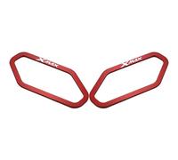 Accessoires de moto, protection de clignotant avant, compatible avec XMAX300, XMAX250, XMAX125 2017-2024(With Logo Red)