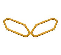 Accessoires de moto, protection de clignotant avant, compatible avec XMAX300, XMAX250, XMAX125 2017-2024(No Logo Gold)