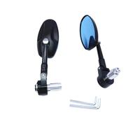 Accessoires De Moto Rétroviseurs D'extrémité De Barre De Poignée Moteur Rétroviseurs Latéraux De Lentille En Verre Bleu Rétroviseur de Guidon d'extrémité Moto(2)