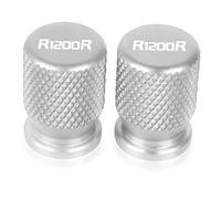 Accessoires De Moto Roue Pneu Valve Bouchons Tige CNC Couvercles Hermétiques pour B R1200R R1200S R1200GS R 1200 GS 2013 2014 2015 2016(Argent)