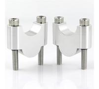 Accessoires de Moto Style Rehausseurs De Guidon De Moto 7/8" 22 Mm pour CB400SS CB700 CB750 CB1100 CB550 CB650 CB450 CB250 Twin Scrambler(Silver Riser 30mm)