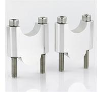Accessoires de Moto Style Rehausseurs De Guidon De Moto 7/8" 22 Mm pour CB400SS CB700 CB750 CB1100 CB550 CB650 CB450 CB250 Twin Scrambler(Silver Riser 40mm)