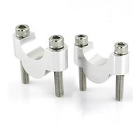 Accessoires de Moto Style Rehausseurs De Guidon De Moto 7/8" 22 Mm pour CB400SS CB700 CB750 CB1100 CB550 CB650 CB450 CB250 Twin Scrambler(Silver Riser 20mm)