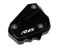 Accessoires De Moto Support De Pied Support Latéral Extension De Support pour Yamaha YZF-R6 YZF R6 R 6 2017-2022 2020(Noir)