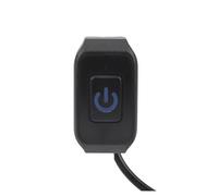 Accessoires De Motocross, Interrupteur De Moto Autobloquant, Bouton De Montage Sur Guidon LED 12V(Blue)