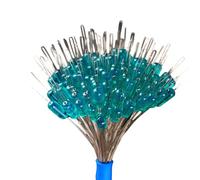 Accessoires de pêche ovales en silicone pour perles de pêche coulissantes