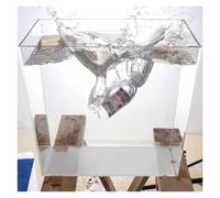 Accessoires de photographie créatifs en acrylique, réservoir de prise de vue d'accessoires photo, vitrine d'affichage multifonctionnelle, réservoir d'eau peu profonde, stockage portable de produits co