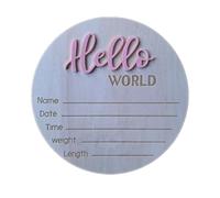 Accessoires de photographie de nouveau-nés, signe de nom de bébé en bois avec un design Unique pour les décorations de pépinière et de maison, signe de naissance à l ' hôpital