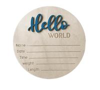 Accessoires de photographie de nouveau-nés, signe de nom de bébé en bois avec un design Unique pour les décorations de chambre d ' enfant et de maison, tableau d ' annonce de naissance