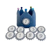 Accessoires de photographie en coton pour enfants - Chapeau d'anniversaire pour séance photo - Accessoires de fête d'anniversaire