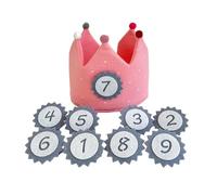 Accessoires de photographie en coton pour enfants - Chapeau d'anniversaire pour séance photo - Accessoires de fête d'anniversaire