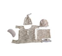 Accessoires de photographie pour bébé - Chapeau enveloppant - Accessoires pour séance photo de bébé - Couverture extensible en tricot