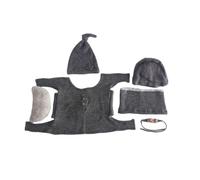 Accessoires de photographie pour bébé - Chapeau enveloppant - Accessoires pour séance photo de bébé - Couverture extensible en tricot