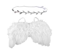 Accessoires de photographie pour nouveau-né - Coiffe mignonne et ailes de bébé - Ensemble pour nourrissons filles et garçons - Avec bandeau, accessoire pour ailes