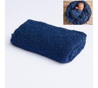 Accessoires de photographie pour nouveau-né,couverture ronde en tricot pour bébé,douce,pour emmailloter,pour studio photo - Type navy blue-40 by150cm wrap #A