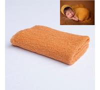 Accessoires de photographie pour nouveau-né,couverture ronde en tricot pour bébé,douce,pour emmailloter,pour studio photo - Type orange-40 by150cm wrap #A