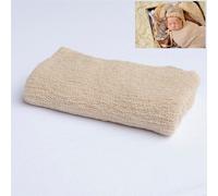 Accessoires de photographie pour nouveau-né,couverture ronde en tricot pour bébé,douce,pour emmailloter,pour studio photo - Type light khaki-40 by150cm wrap #B