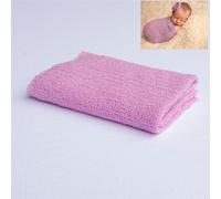 Accessoires de photographie pour nouveau-né,couverture ronde en tricot pour bébé,douce,pour emmailloter,pour studio photo - Type light purple-40 by150cm wrap #A