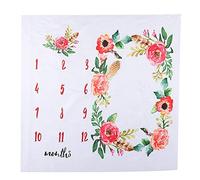 Accessoires de photographie pour nouveau-nés Couverture de jalon pour bébé Couverture de record de croissance pour enfants Fournitures commémoratives pour garçons Filles